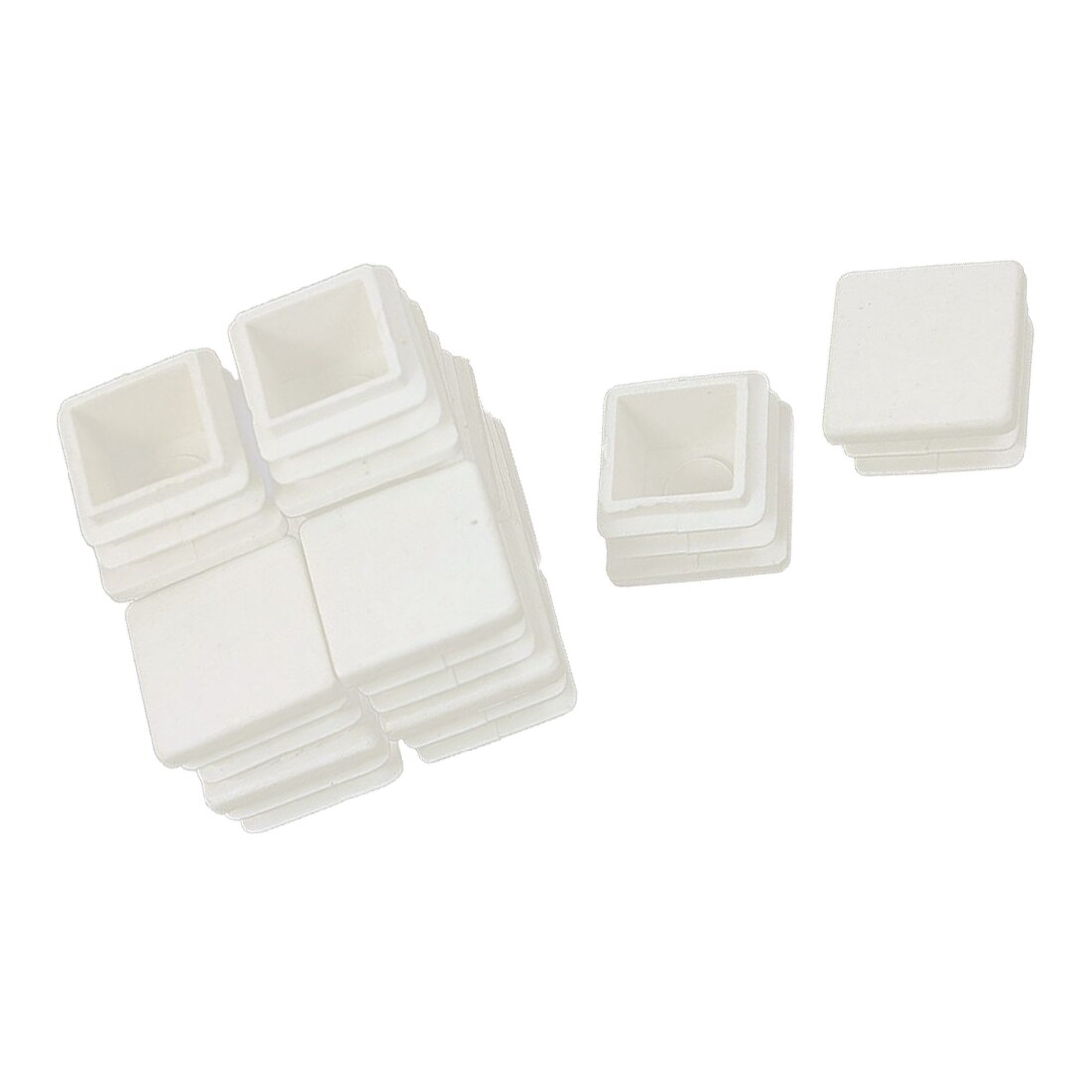 20 mm x 20 mm plastic white end caps blanking version of the caps spare caps accessories for square tube inserts