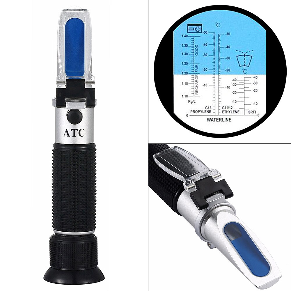 ATC Glycol Antifreeze Battery Fluid Refractometer Hand Held Tester Tools Concentration Meter