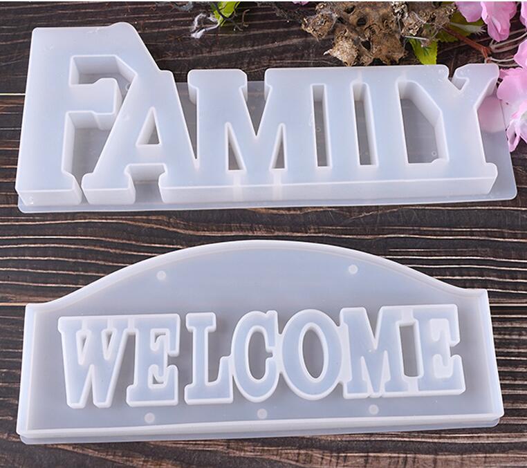 "LOVE HOME " 26 "A-Z" Letter DIY Crystal Epoxy Resin Mold For Resin Decorative Craft DIY Dice Mold Epoxy Resin Molds For Jewelry