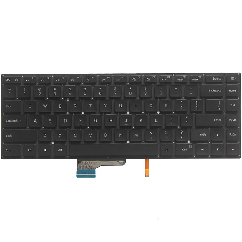 Clavier rétro-éclairé pour ordinateur portable Xiaomi MI Air, 15.6 pouces, anglais, US, noir