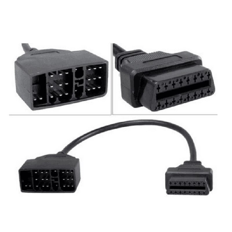 Cable OBD 2 Obdii Obd2 para Toyota 22 Pin macho a adaptador de conector hembra de 16 pines para interfaz de herramienta de escáner de diagnóstico de coche