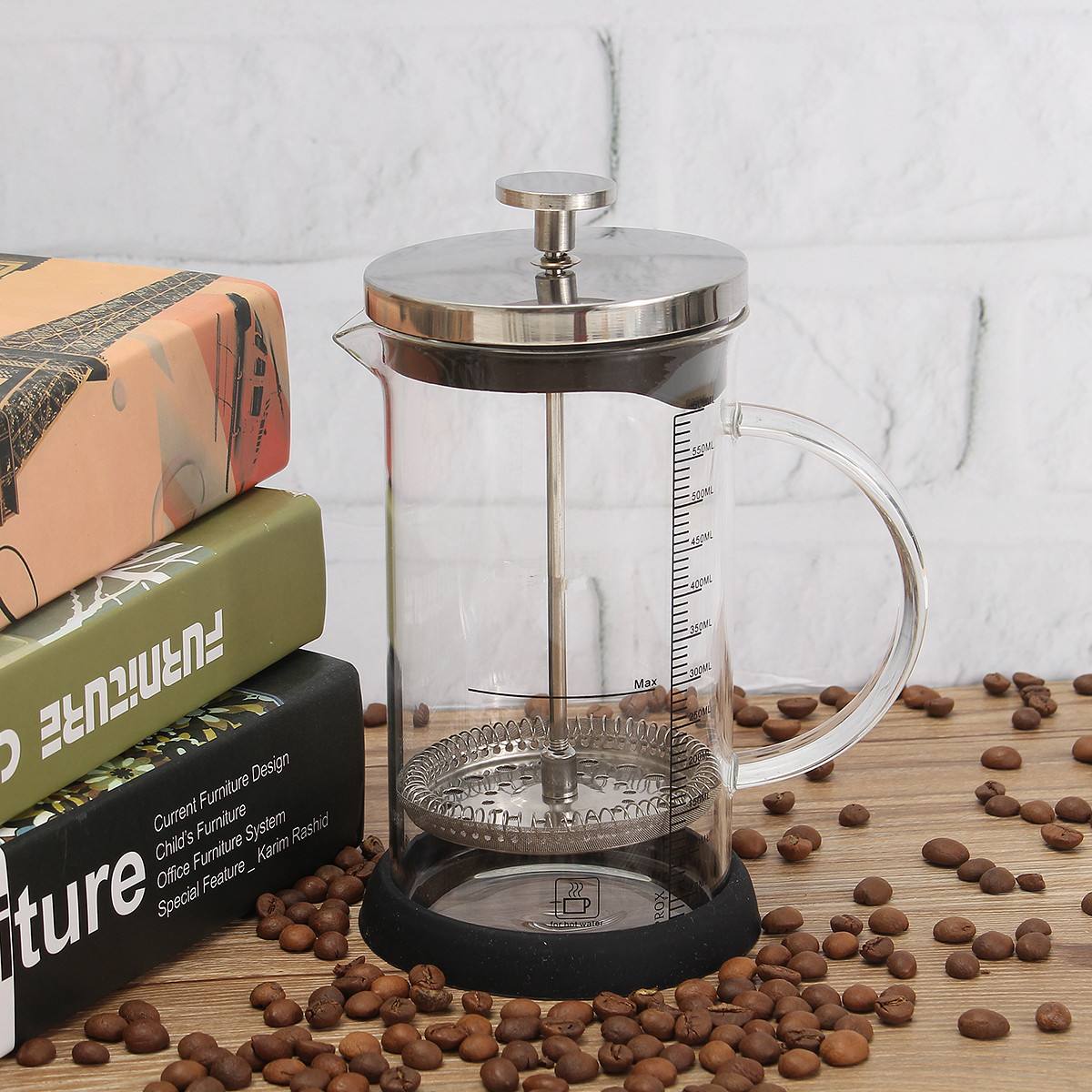 1Pcs 600 Ml Handgemaakte Koffie Filter Waterkoker Franse Pers Koffie Pot Glas Thee Maker Brouwen Gereedschap Keuken Gereedschap Gadgets