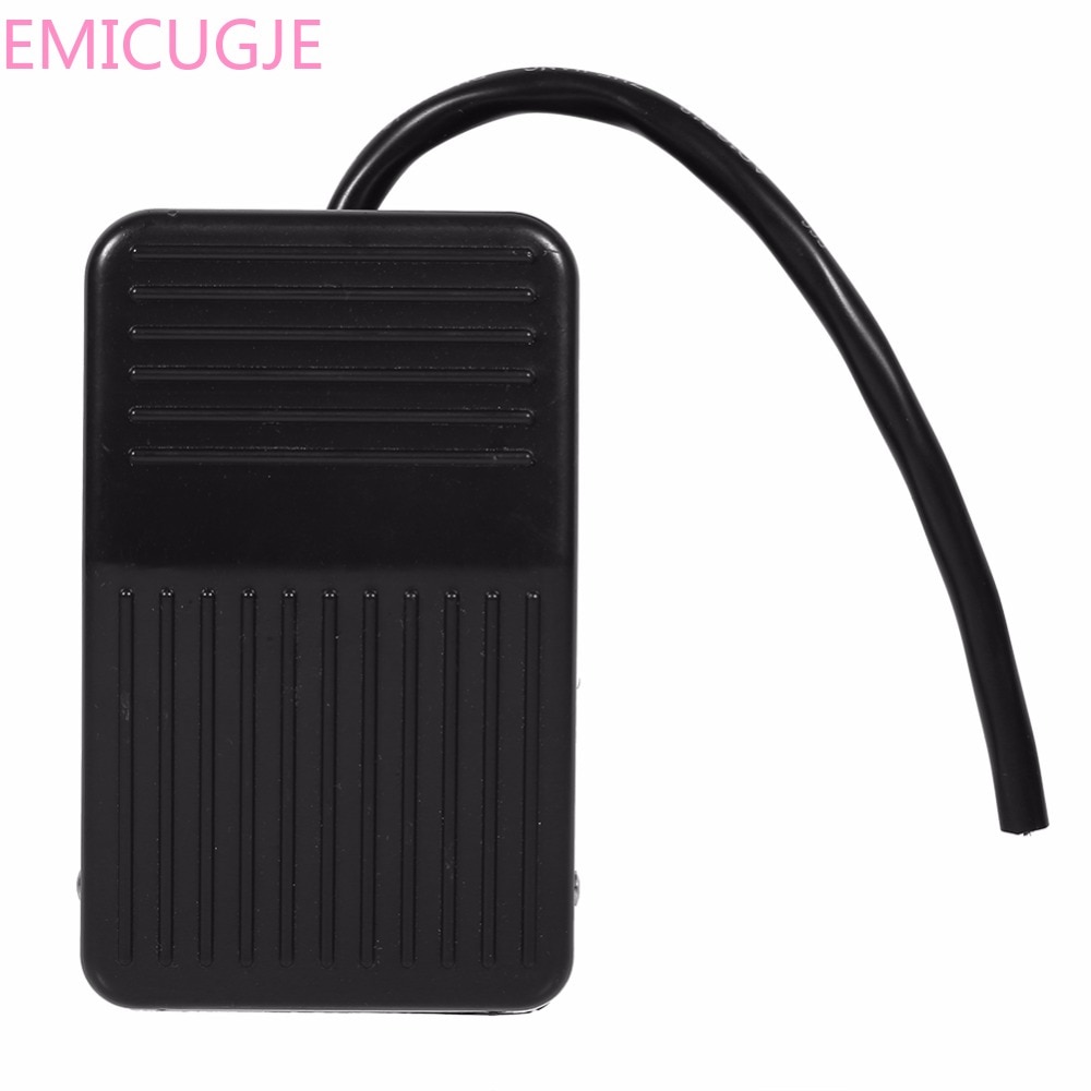Interrupteur à Pied (Pédale) 220V/380V - En Plastique, Câble 10cm, Pour Contrôle Marche/Arrêt De Machines