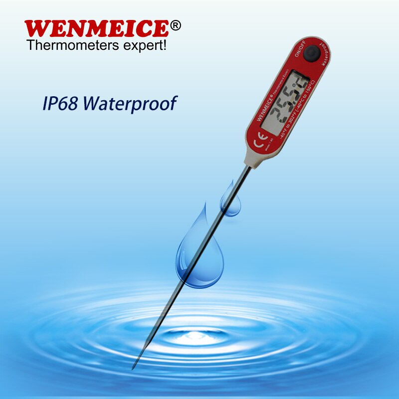 Termómetro químico de suelo Industrial para laboratorio, calibración automática IP68, termómetro para alimentos congelados, temperatura del agua y leche
