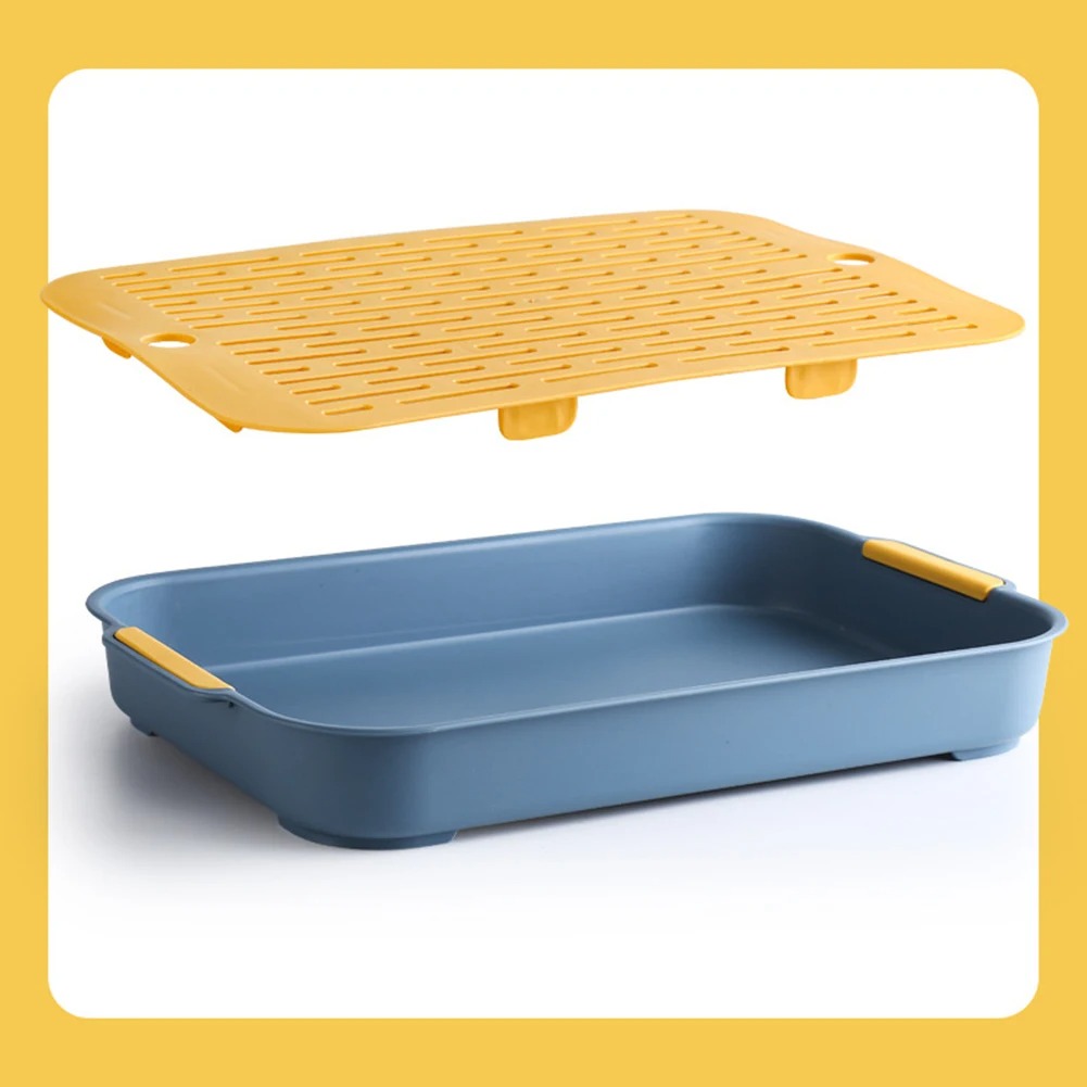 Caja de arena para conejos, bandeja de inodoro pequeña para mascotas, caja de inodoro esquinera para hurón, hámster, dragón, gato, conejillo de indias, suministros para cerdos holandeses