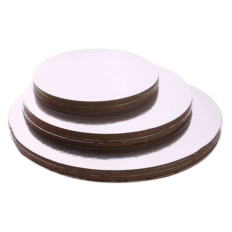 Cake Boards Set Van 18 Cake Cirkel Bases 6 Inch, 8 Inch, En 10 Inches 6 Van Elke: silver