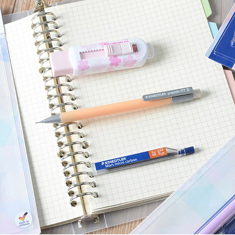 1 stk tysk staedtler macaron farvesystem 0.5mm automatisk blyant 777-05 bkpa studerende skrivning er ikke let at bryde