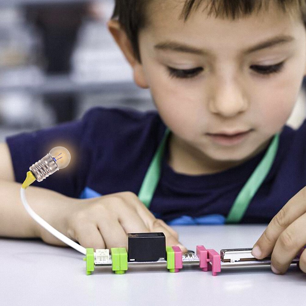 50pcs Light Bulbs Miniature Screw Base Lamps DIY Teaching Experiment Bulb 3.8V