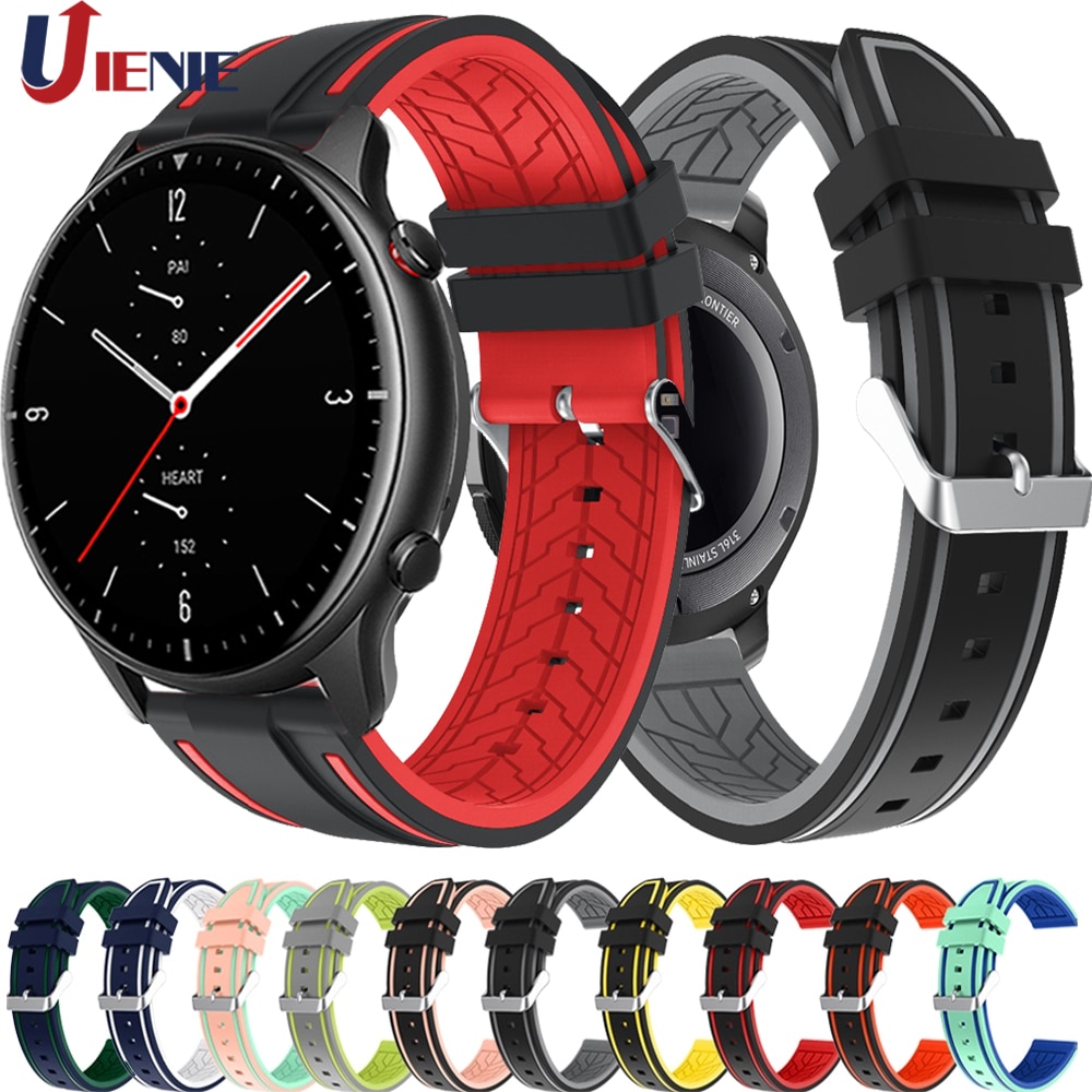 For gtr2 Strap Silicone Watchband for Xiaomi Huami Amazfit Gtr 2 2e / 47mm Band Sport Replacement Wristband Correa 22mm
