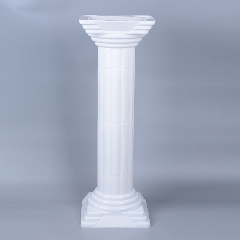 Columnas romanas decorativas para boda, pilares de plástico blanco, maceta de flores, soporte de plomo para carretera, , evento, 2 uds.