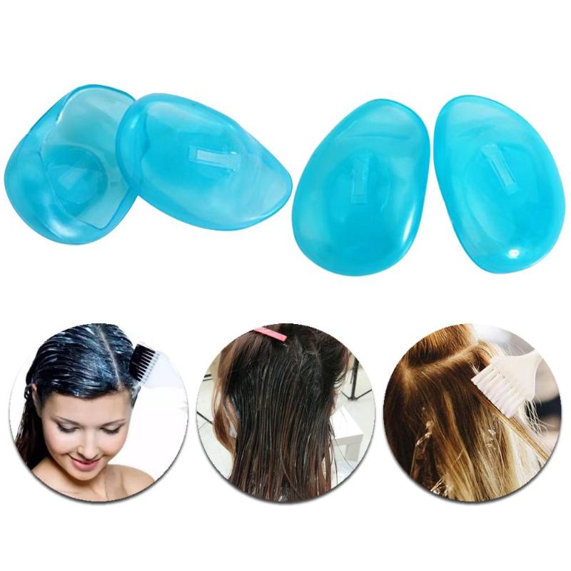 2pcs Clear Ear Covers Shield Universal Barber Earmuffs Protectors Silicone Salon Ear Covering Hair Dying Shield Styling Tools