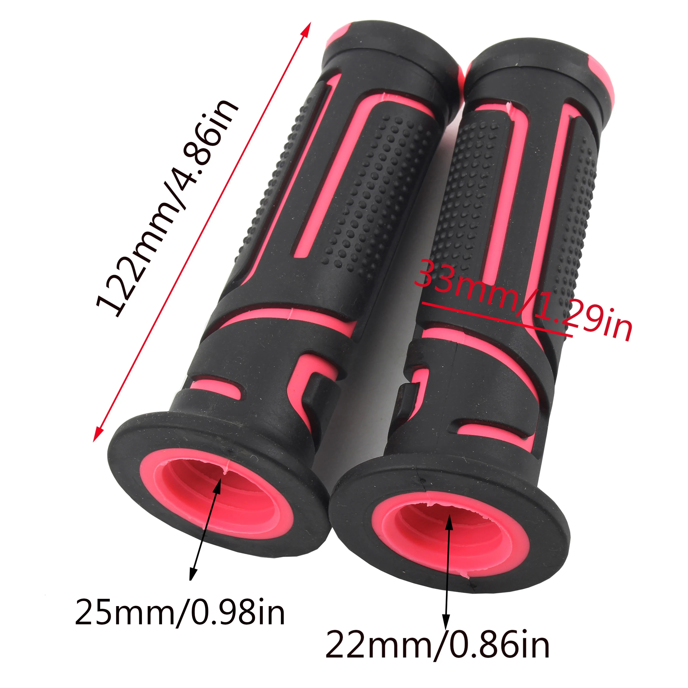 Empuñaduras universales de 22mm y 24mm, empuñaduras de manillar de motocicleta Dirt Pit Bike, manija de freno de motocicleta para Yamaha Kawasaki Suzuki