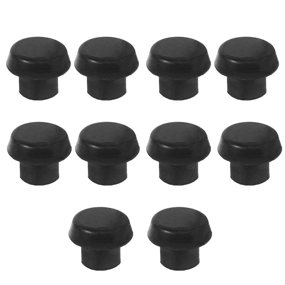 10 Stks/set Biljartkeu Bodem Rubber Plug Staaf Staart Protector Cover Case Beschermen De Onderkant Van De Club Tegen Stoten