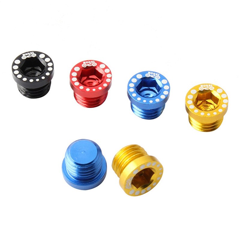 4PCS Bicycle hex socket allen cover Aluminum Alloy Bike Brake Screw M10 Ultra-light Installation Head Cap Bolts Nuts Turn Buckle