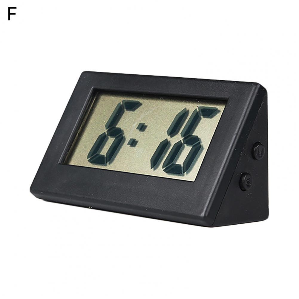 Exquisite Mini Electronic Digital Clock Portable Desk Electronic Clock Fine Workmanship for Car:  F
