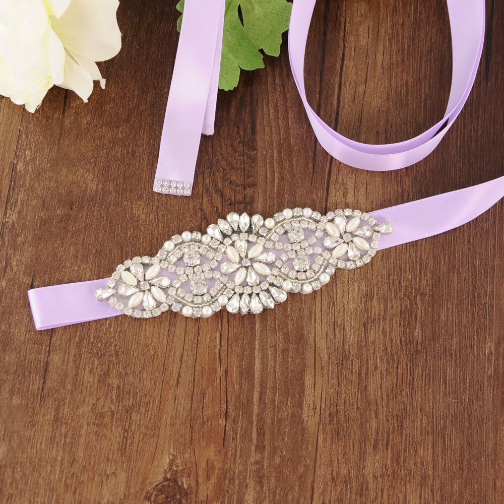 bridal belt sash Bridal Dress Belt Woman Party Belt Prom Dresses Belt Beaded Pearl Wedding Belt Girls Pearl Belts Wedding Sash: Lavender