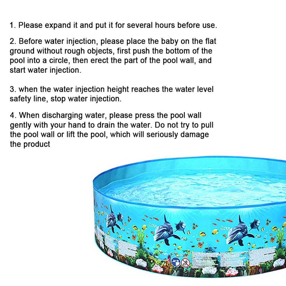 Kids Inflatable Pool Children's Home Use Paddling Pool Large Size Inflatable Round Swimming Pool For Baby