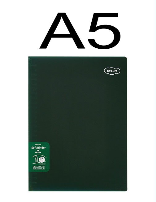 30 Sheet A5 / B5 Loose Leaf Soft Side Notebook Journal Planner Transparent Horizontal Line Notebooks School Office Stationery: A5-7