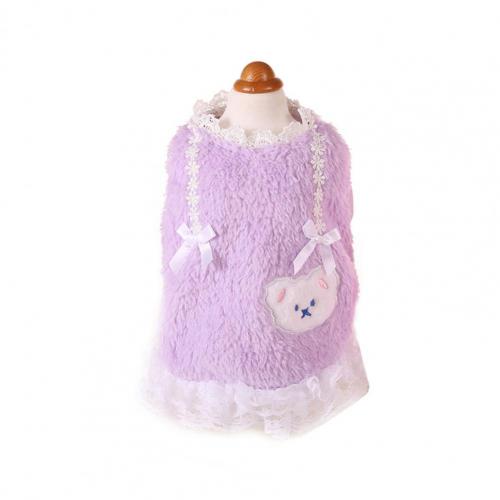 2 kolory opcjonalnie całkiem słodkie ubrania dla psów kotów dwunożny odzież dla zwierząt przyciągające wzrok dla szczeniąt: FIOLETOWY / Xs