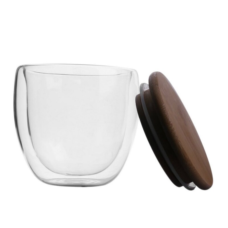 Dubbelwandig helder wijnglas in eivorm, anti-verbrandingsisolatie, melk, koffiemok, waterglas, beker, drinkgerei, whiskyglas