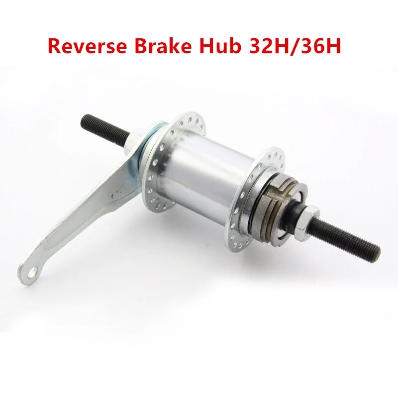 Bujes de freno inverso para bicicleta, Apertura trasera y delantera, eje de 100mm y 120mm, negro y plateado, 32 agujeros, piezas de rueda de llanta de bicicleta de una sola velocidad