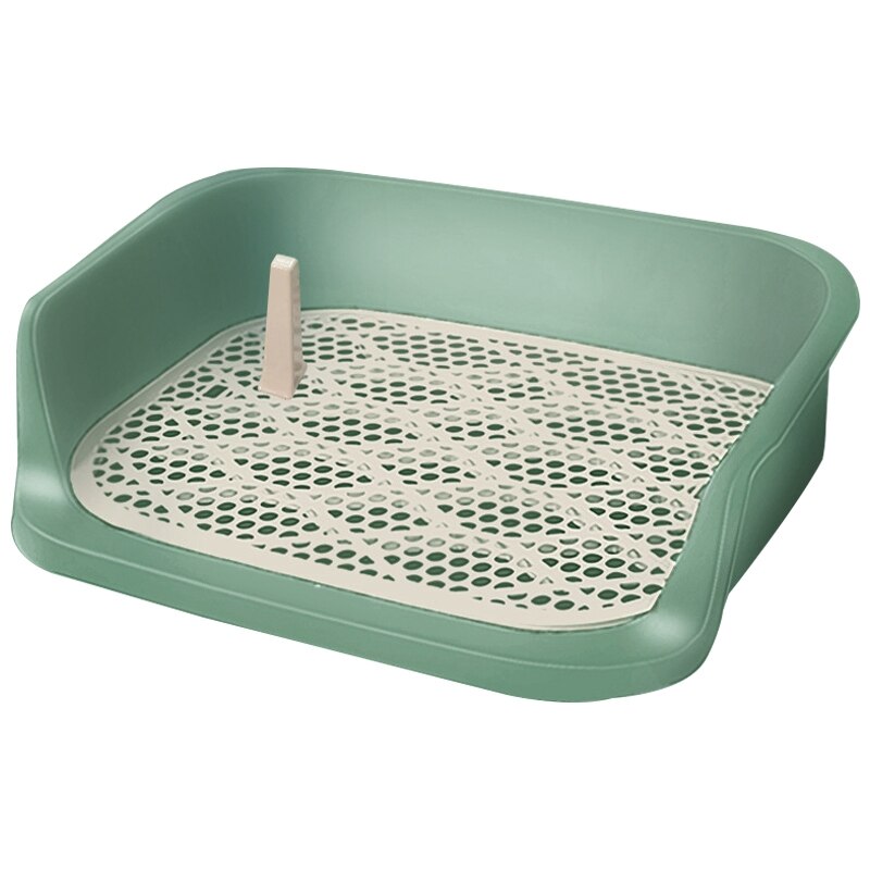 Grand bac à litière pour chien, bac à litière pour animaux de compagnie, toilettes d&#39;entraînement pour chiens et chats, toilettes anti-éclaboussures: Green
