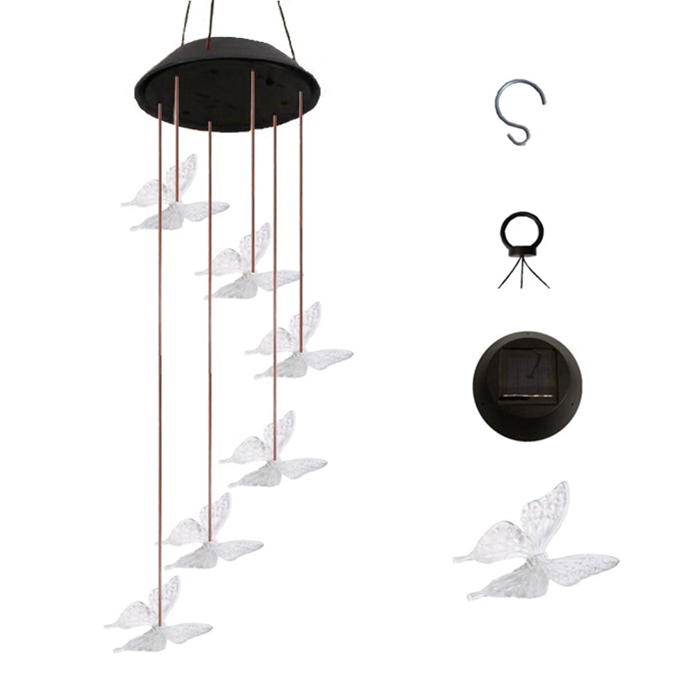 Solar Tuinverlichting LED Verlichting Opknoping Tuin Tuin Decoratie Verlichting Elektrische Windgong LED Verlichting Home Decoratie Gereedschappen: 03