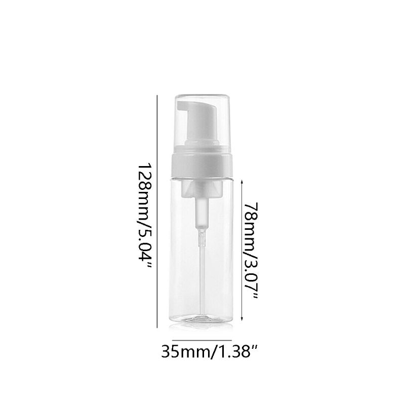 18 pak 50 m l skum dispenser flaske plast bpa fri genopfyldelig mini skummende sæbe dispenser pumpe flasker - til rejser