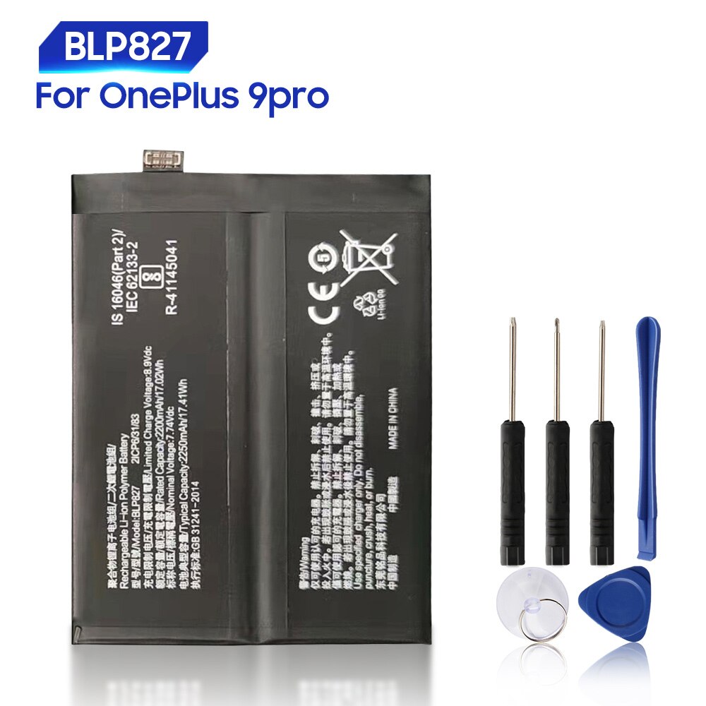 Batterie de remplacement d&#39;origine pour OnePlus 9 9Pro 8Pro 8 8T One Plus Nord N10 N100 1 + 8 9 Pro BLP815: For OnePlus 9 Pro