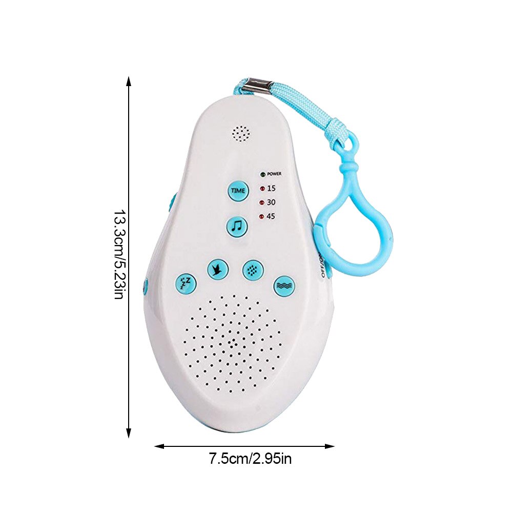 White Noise Machine Portable Sound Control Sound Machine With 13 Soothing Sounds And Recording Function