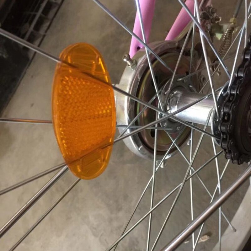 2 uds bicicleta Reflector para radio luz de advertencia de seguridad de llanta de rueda de montaje reflectante noche reflectores luces de luz ciclismo
