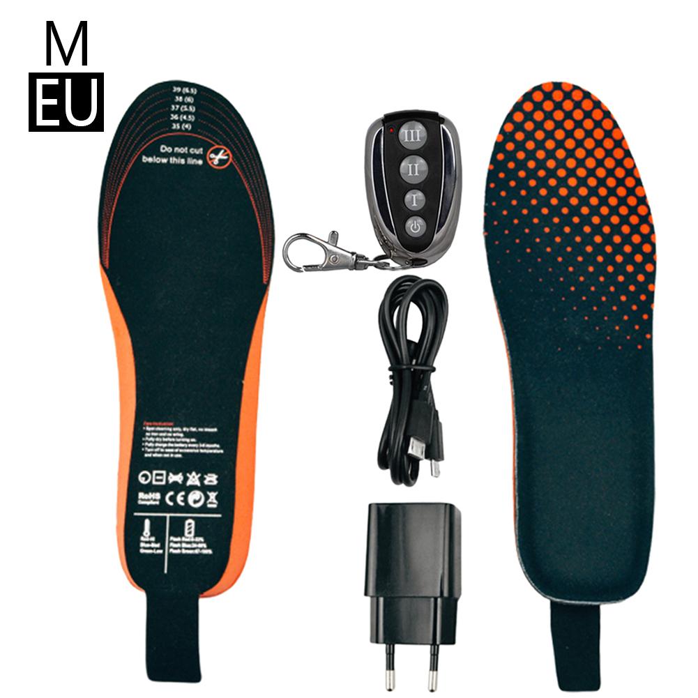 1 pari usb lämmitetyt kengän pohjalliset jalkatyyny jalat lämmittimet sukkatyynyt matto ulkourheilukengät lämmitys pohjallinen talvella lämmin litiumakku: C
