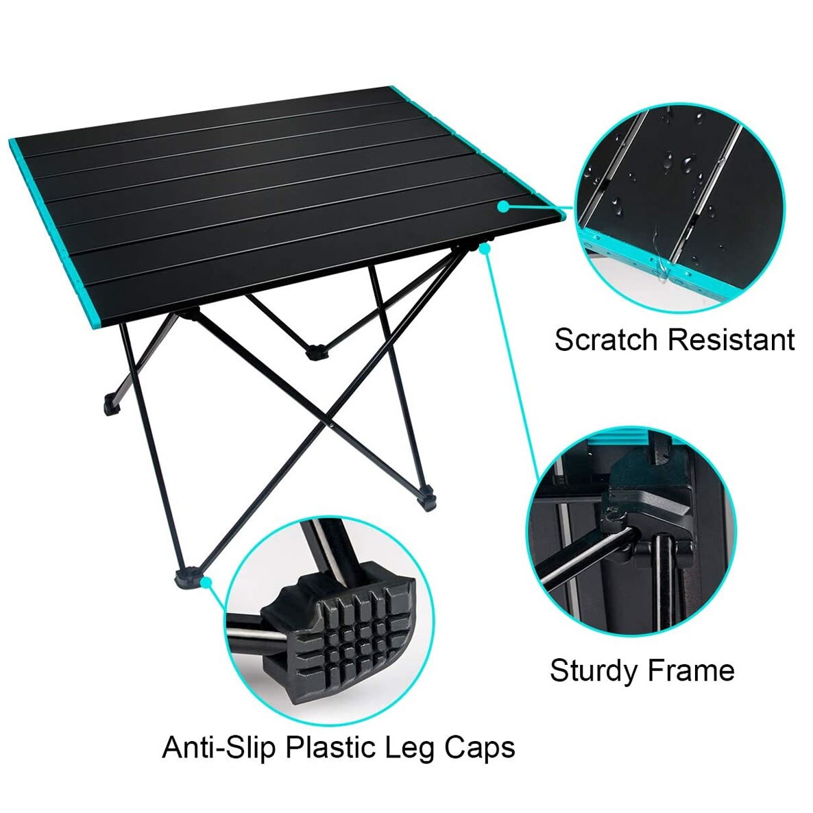Outdoor Camping Portable Folding Oxford Cloth Camping Table Folding Table Portable Outdoor