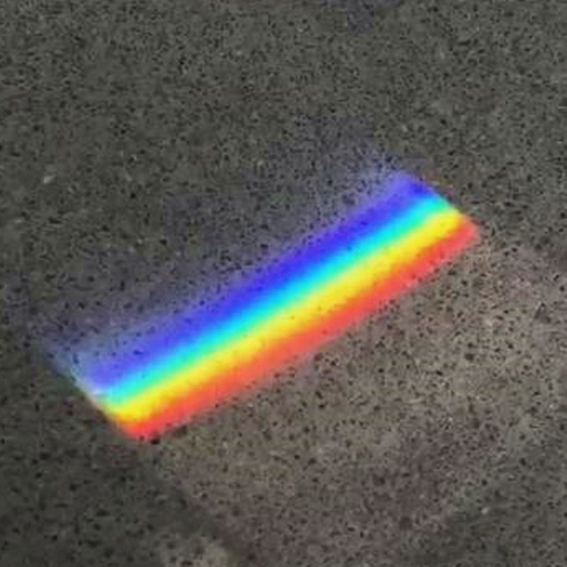 20X3X3X3cm K9 Crystal Optical Glass Triple Triangular Prism Refractor Physics Experiment Educational Tools