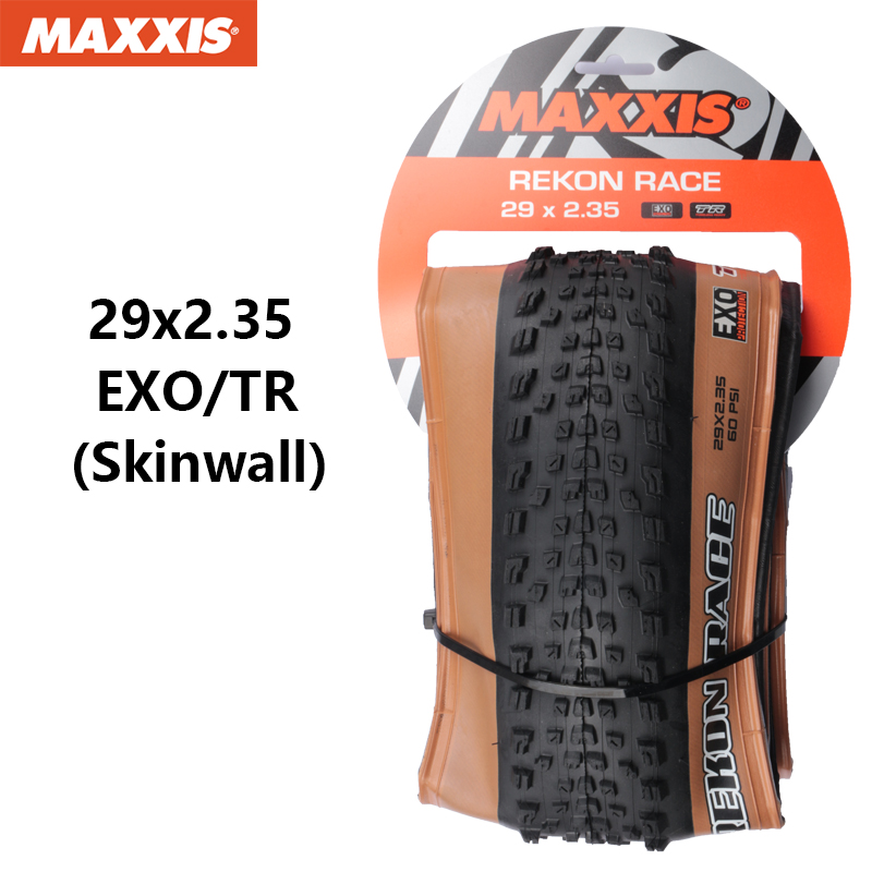 MAXXIS REKON RACE Original Mountain Bicycle Tyre 29x2.25 29x2.35 29x2.4 Foldable Anti Puncture Tubeless XC Off-road Bike Tires: WHITE