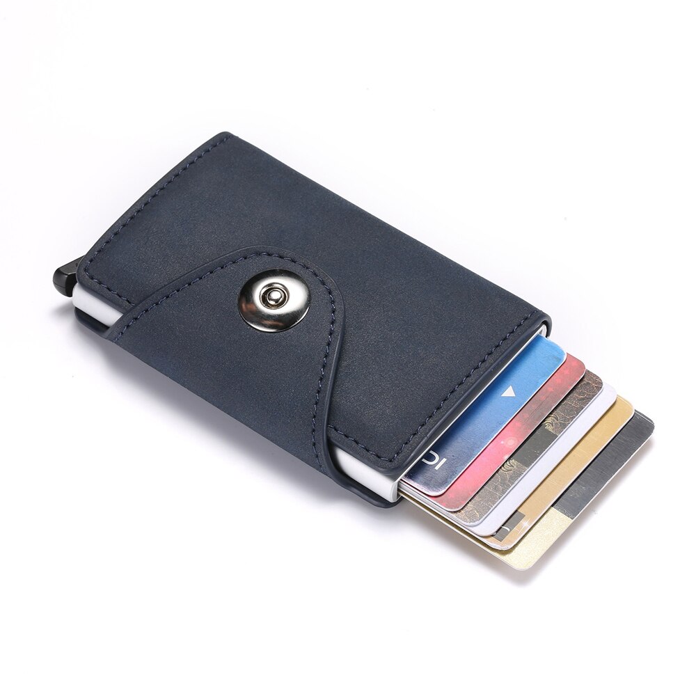 Rfid Anti-magnetic Credit Card Holder Men Security Wallet Aluminium Protection Male Business Cardholder Case Slim Purse