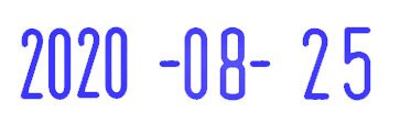 Date Stamp DIY Business Rubber Stamp with Adjustable Date Rolling Stamps School Supplies Stationery With Ink-Pad: YYMMDD Blue Ink-Pad