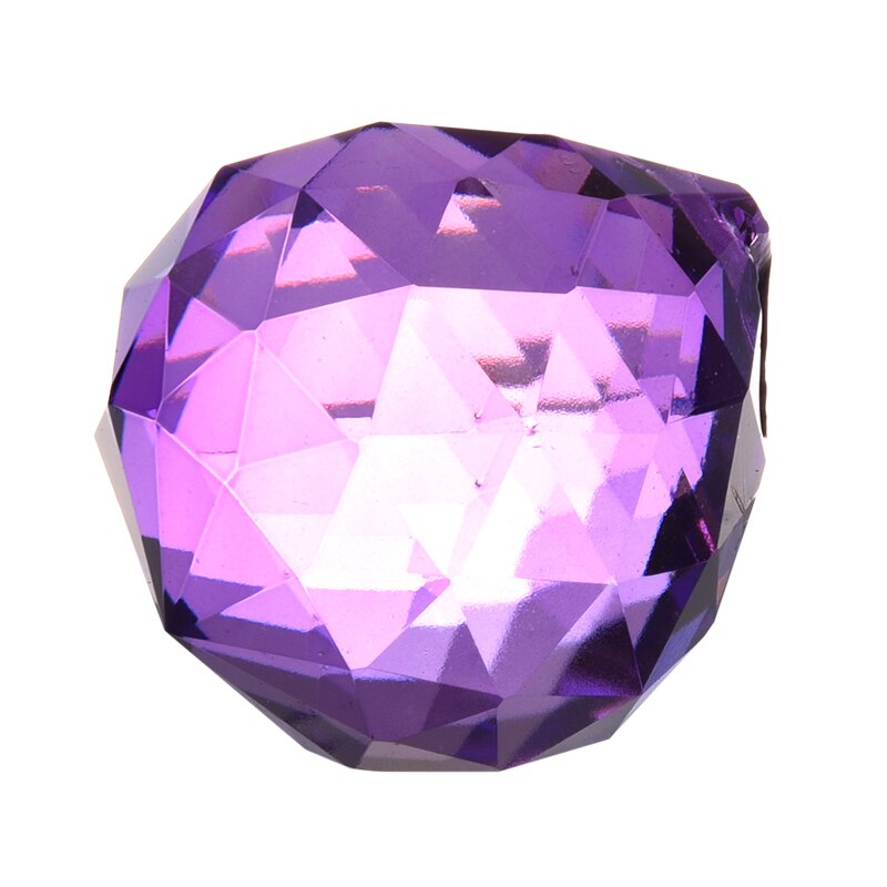 30mm Purple Crystal Ball Prisms