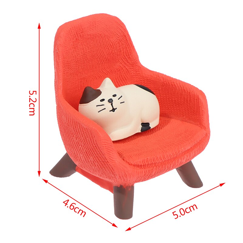 Juego de simulación de silla de sofá pequeño, muebles, modelo de juguetes para decoración de casa de muñecas: 2