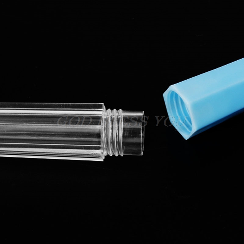 10 stk gennemsigtig plastik multifunktion filtnål opbevaring flaske syboks genopfyldelig bærbar strikkepinde organizer