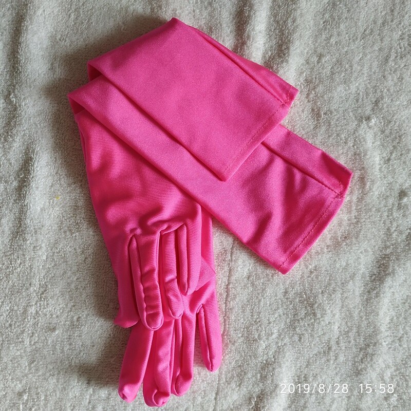 7-12 ans enfant enfant fleur fille gants étudiant doigt long gant violet clair unisexe garçon gant: Fuscia