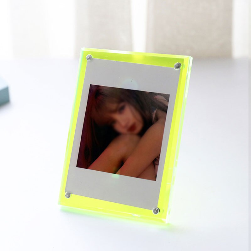 3 Inch Acrylic Photo Card Frame Display Stand 74mmx104mm Transparent Photoes Display Desktop Ornament Card Holder Home Decor: 6