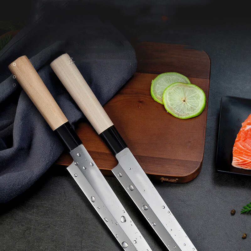 50Cr15Mov Staal Japanse Sashimi Mes Koken Sushi Vis Mes Hoge Hardheid Keukenmessen