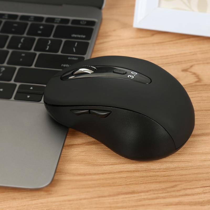 Slim Black Bluetooth Wireless Mouse 800/1200/1600/2000/2600 Dpi Draadloze Voor Laptop Windows 7/8/XP/Android