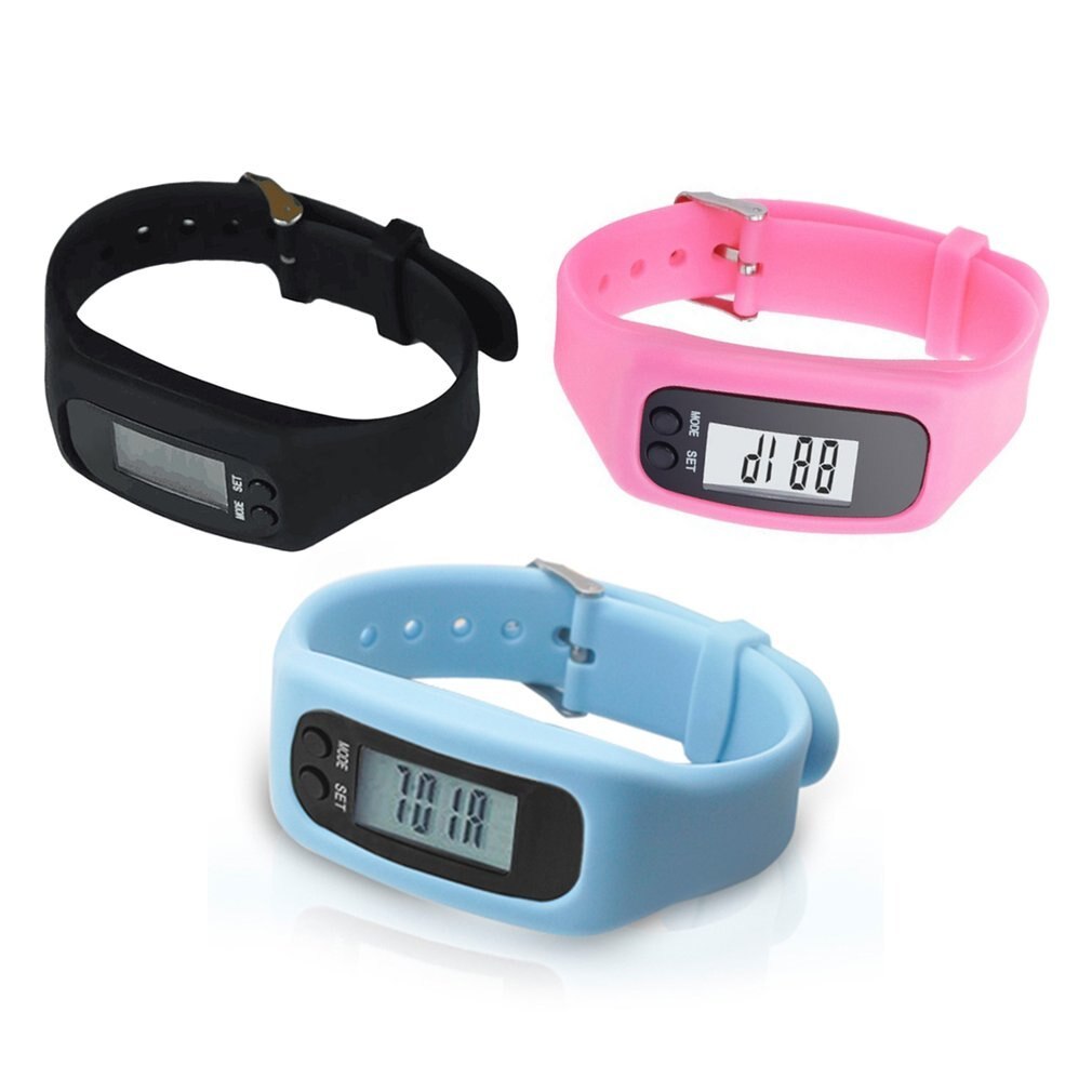 BLOOD PRESSURE Smart Wrist Watch Bracelet Pedometer Sports Monitor Running Exercising Step Counter Fitness Silicone Wristband