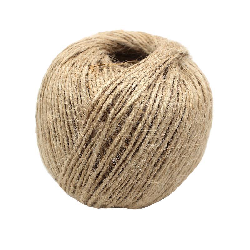 Corde de chanvre vraie couleur trois brins corde de chanvre bricolage tissé à la main corde rétro décoration de jardin simple brin 3 brins épaisseur