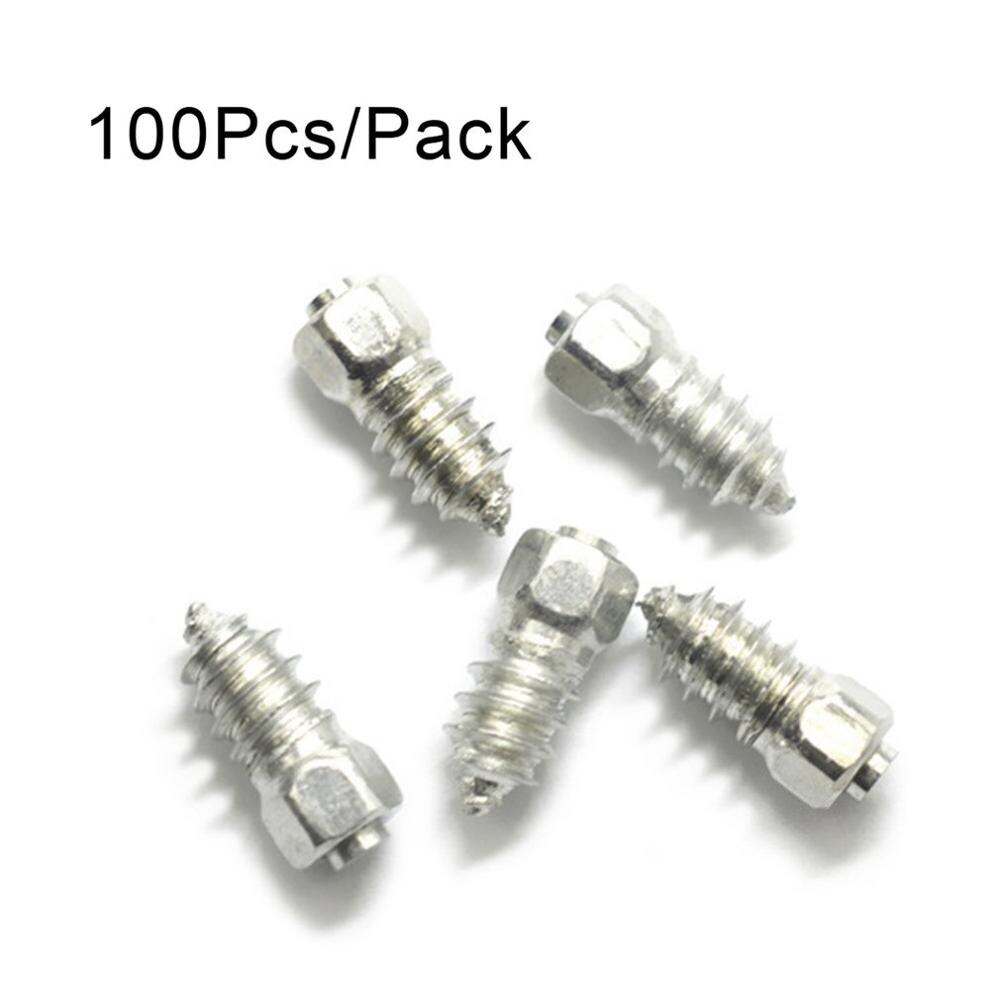 thumbnail image 2 of Akozon Tire Stud, 100Pcs Tire Stud Strong Skid Proof Tire Spike For ATV UTV Forklift Off Road Vehicle Silver (13mm(JX8-13-1)), Tire Repair Tools 2 of 14