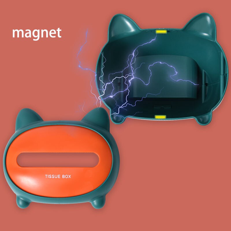 Cartoon Abs Kat Model Tissue Doos Leuke Kitty Dispenser Opslag Houder Servet Case Organizer