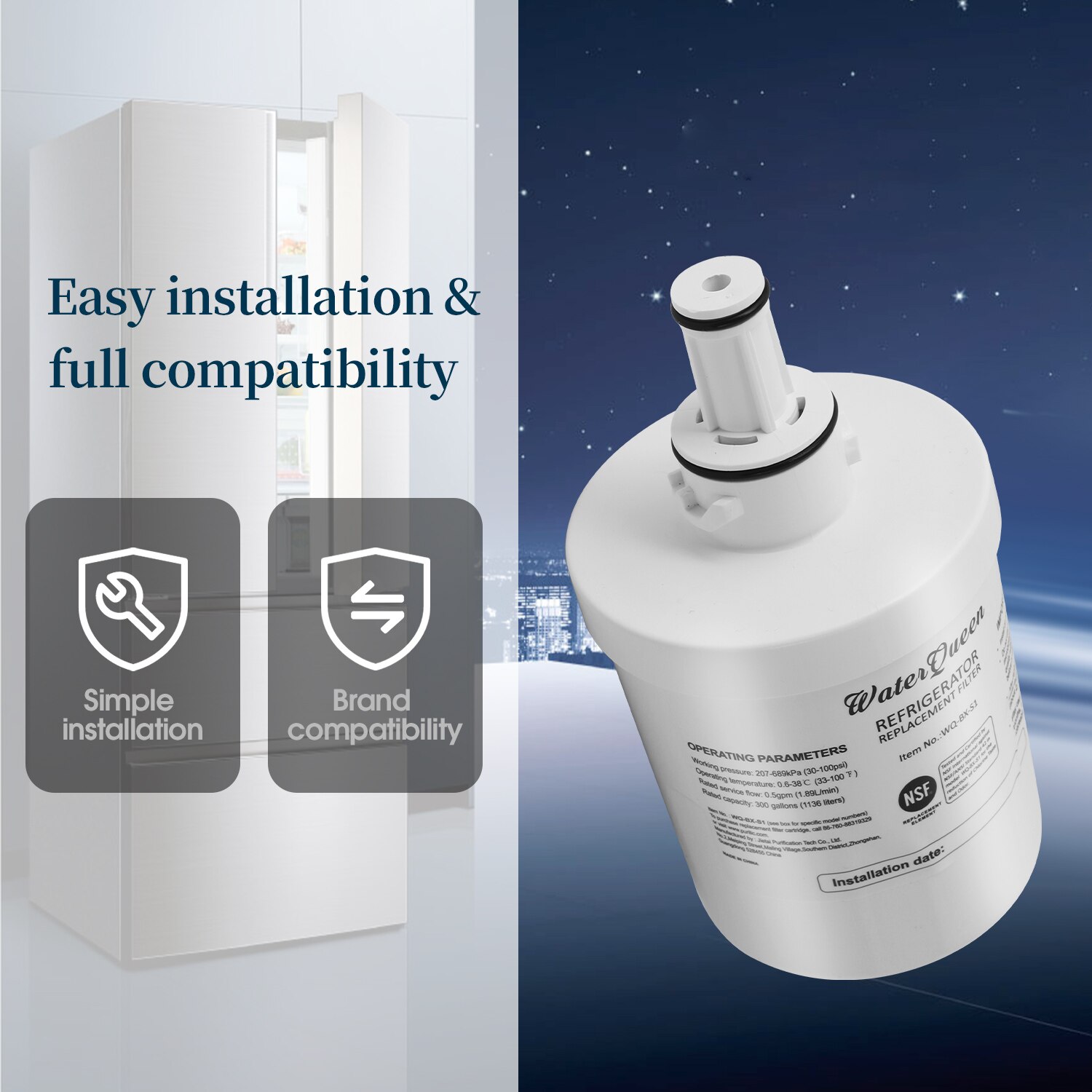 Replace Samsung Products DA29-00003F DA29-00003G DA29-00003B DA29-00003A Aqua-Pure Plus Refrigerator Water Filter 3 Packs
