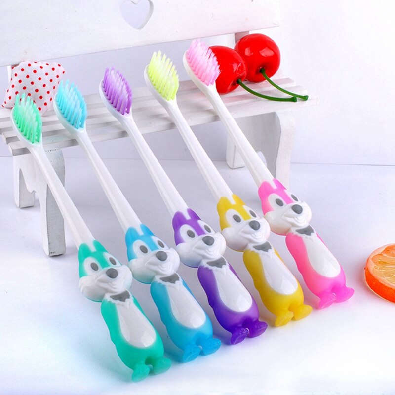 Baby Cartoon Vorm Zachte Tandenborstel Kids Dental Oral Care Brush Tool Tandenborstels